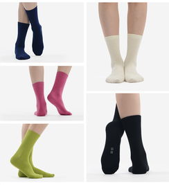 素色中筒女棉襪子 秋季男純色精梳棉襪子 多色透氣女襪子 5雙包郵